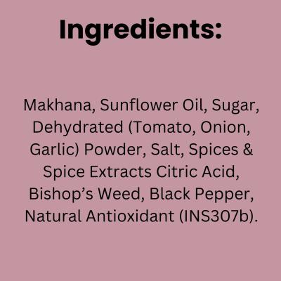 Popmak Spanish Tomato Roasted & Falvoured Makhana – Crunchy & Healthy Fox Nuts Snack