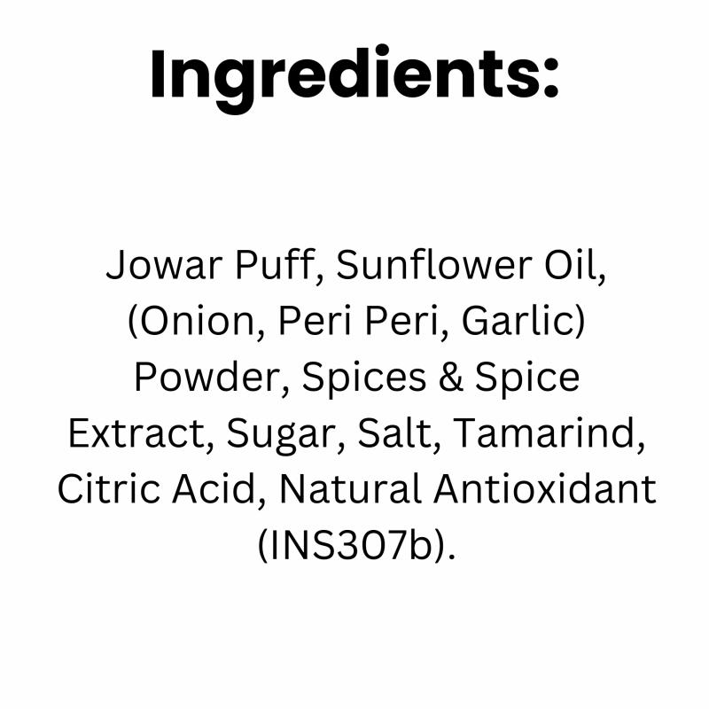 POPMAK Jowar Puffs – Peri Peri | Crunchy, Guilt-Free & Healthy Snack!