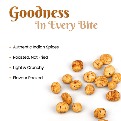Popmak Roasted & Flavoured Makhana – Indian Spices, 80g  Crunchy | Flavourful | Guilt-Free | Healthy Snack