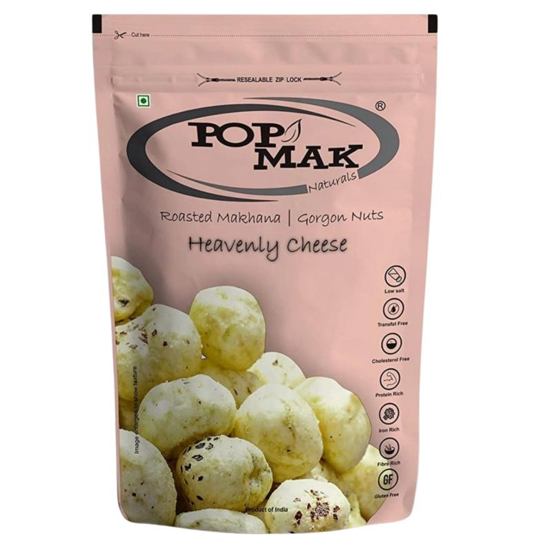 POPMAK Heavenly Cheese | Roasted & Flavoured Makhana – (55gm)