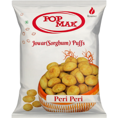 POPMAK Jowar Puffs – Peri Peri | Crunchy, Guilt-Free & Healthy Snack!