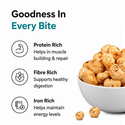Popmak Roasted Makhana Coriander Delight | Crunchy Fox Nuts Snack | Protein & Fiber Rich | Light & Healthy Snacking | 80g